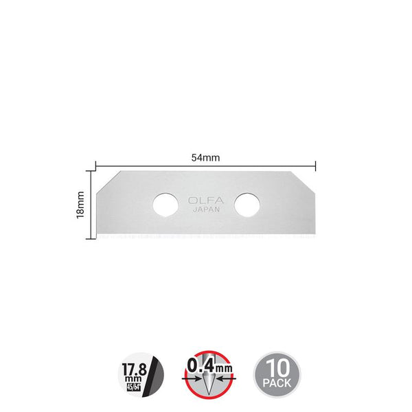 SKB-8 SK-8 Replacement Blade with 90° Edge, Pack of 10 - OLFA.com