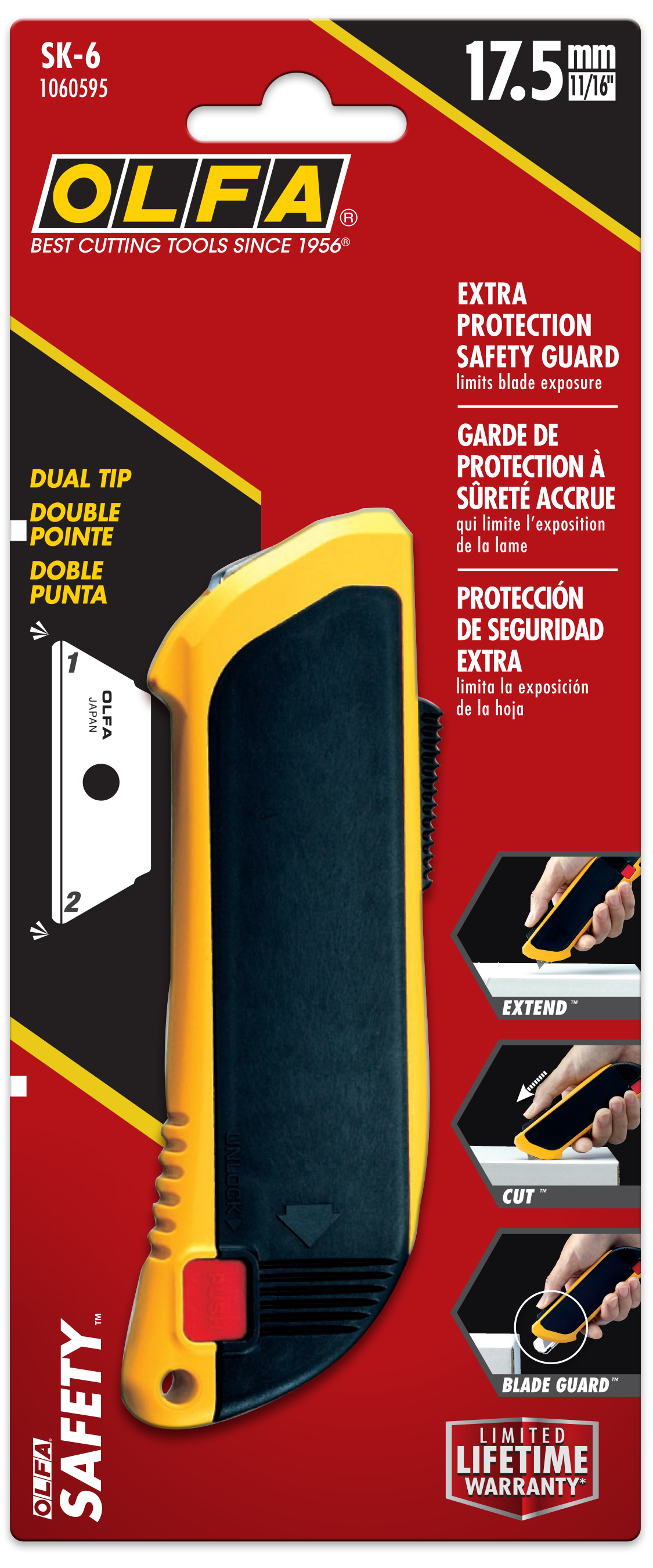 SK-6 Fully-Automatic Safety Knife with Blade Guard - OLFA.com