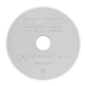 OLFA 45mm RB45H-1 Endurance Tungsten Stainless Steel Rotary Blade, Use For OLFA Rotary Cutters