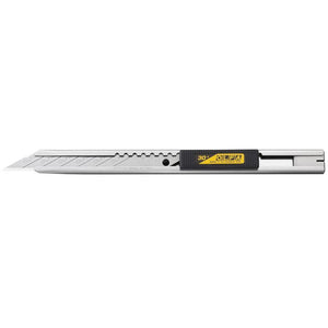 OLFA 9mm SAC-1 Stainless Steel Graphics Knife, with Auto Lock, Metal Handle Utility Knife