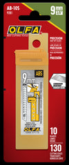 9mm AB-S Stainless Steel Snap Blades - 10 or 50 Pack - OLFA.com