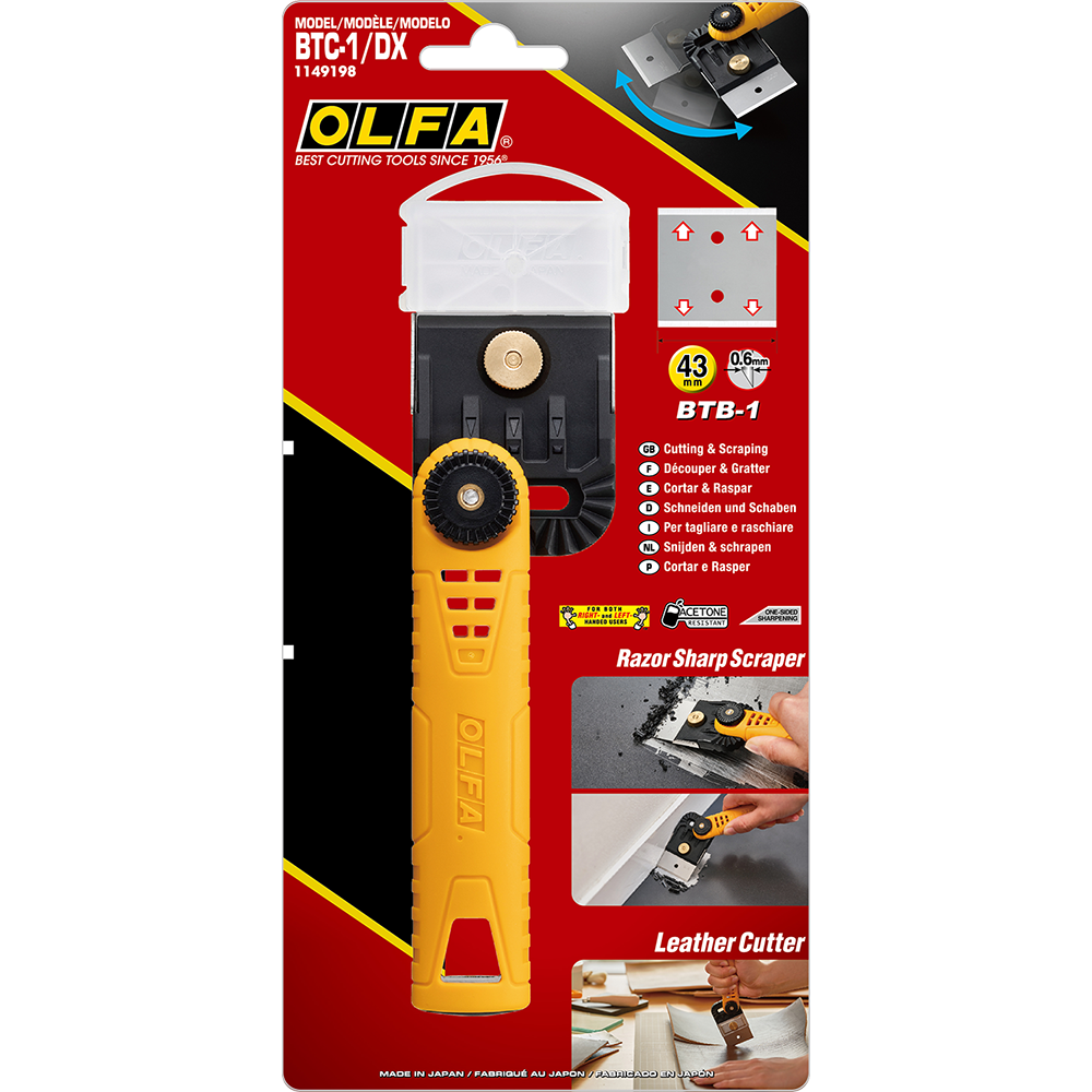 Olfa Professional mini razor edge glass scraper with 6 replaceable bla Olfa Professional mini razor edge glass scraper with 6 replaceable bla