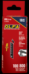 18mm LBB Ultra-Sharp Black Snap Blade - 10, 50, or 100 Packs - OLFA.com