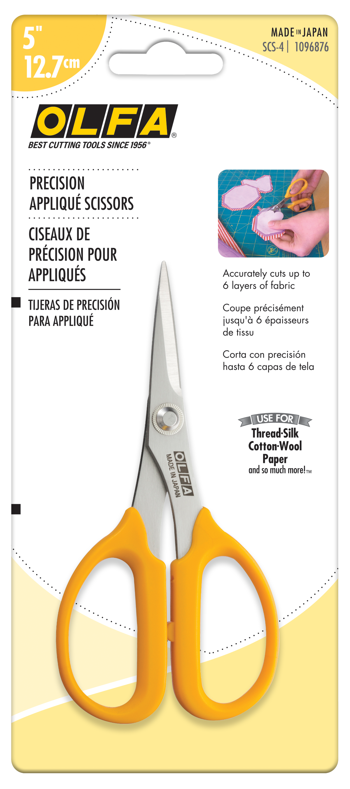 5-Inch SCS-4 Precision Appliqué Scissors - OLFA.com