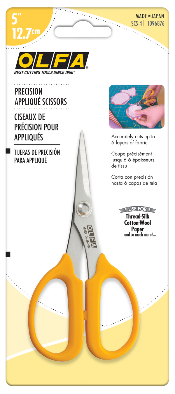 5-Inch SCS-4 Precision Appliqué Scissors - OLFA.com
