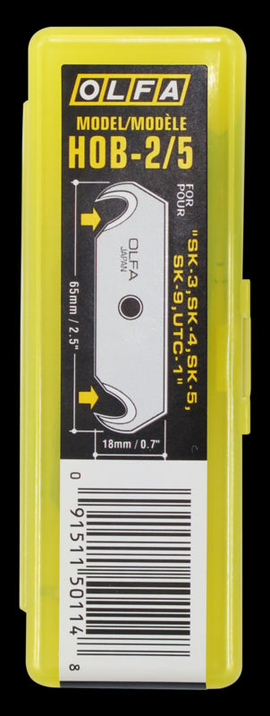 HOB Dual-Edge Hook Safety Blade - 5 Pack - OLFA.com