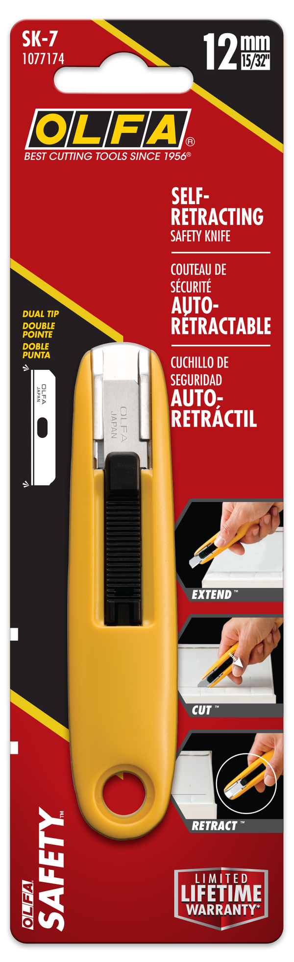 SK-7 Semi-Automatic Compact Self-Retracting Safety Knife - OLFA.com