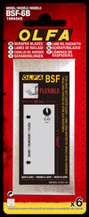 100mm BSF-6B Flexible Dual-Edge Scraper Blade - 6 Pack - OLFA.com