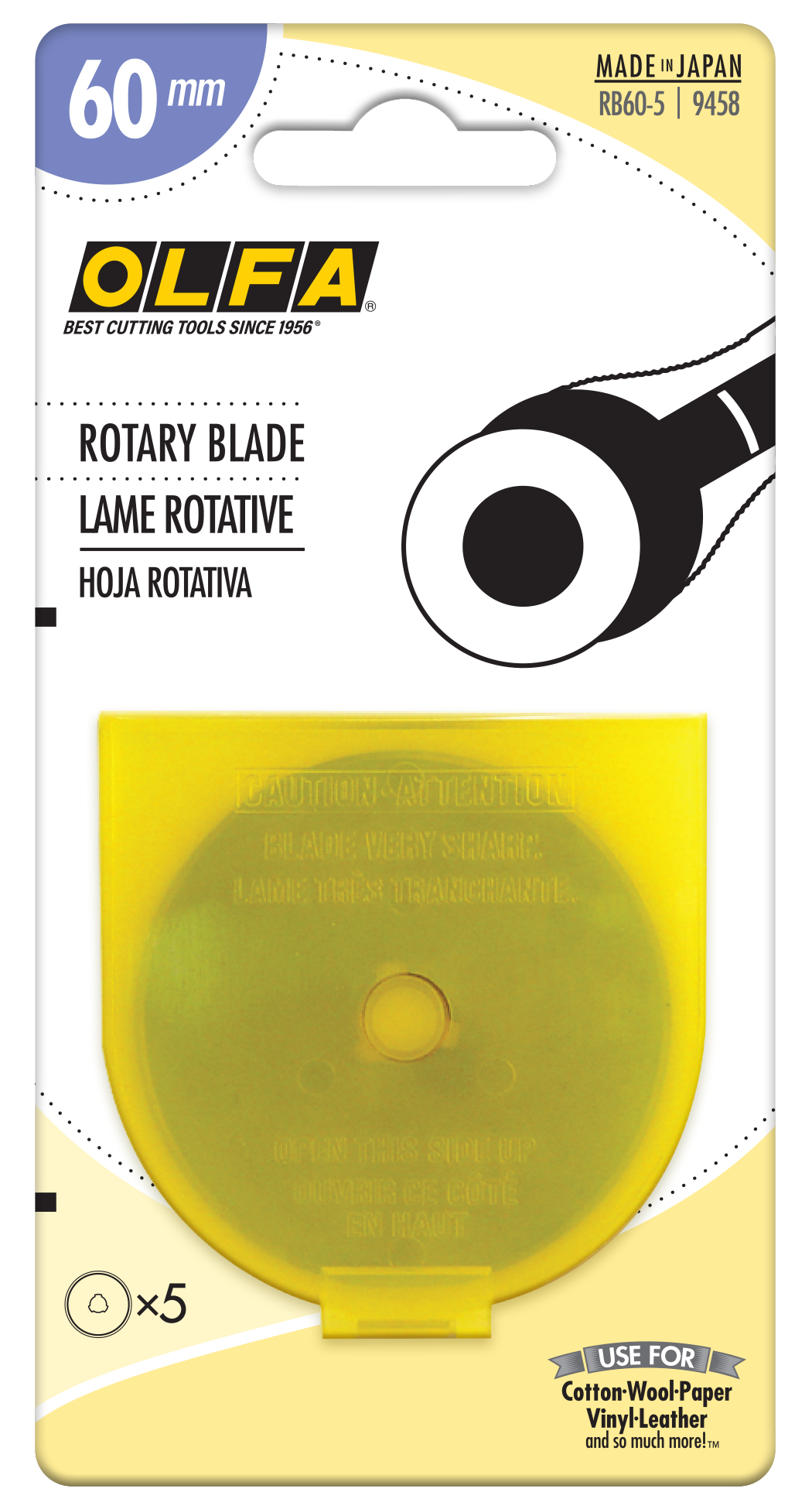 60mm RB60 Tungsten Steel Rotary Blade - OLFA.com