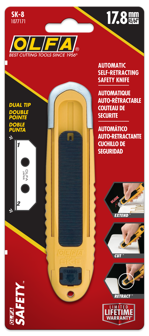 SK-8 Fully Automatic Self-Retracting Safety Knife - OLFA.com
