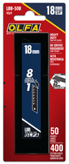 18mm LBB Ultra-Sharp Black Snap Blade - 10, 50, or 100 Packs - OLFA.com