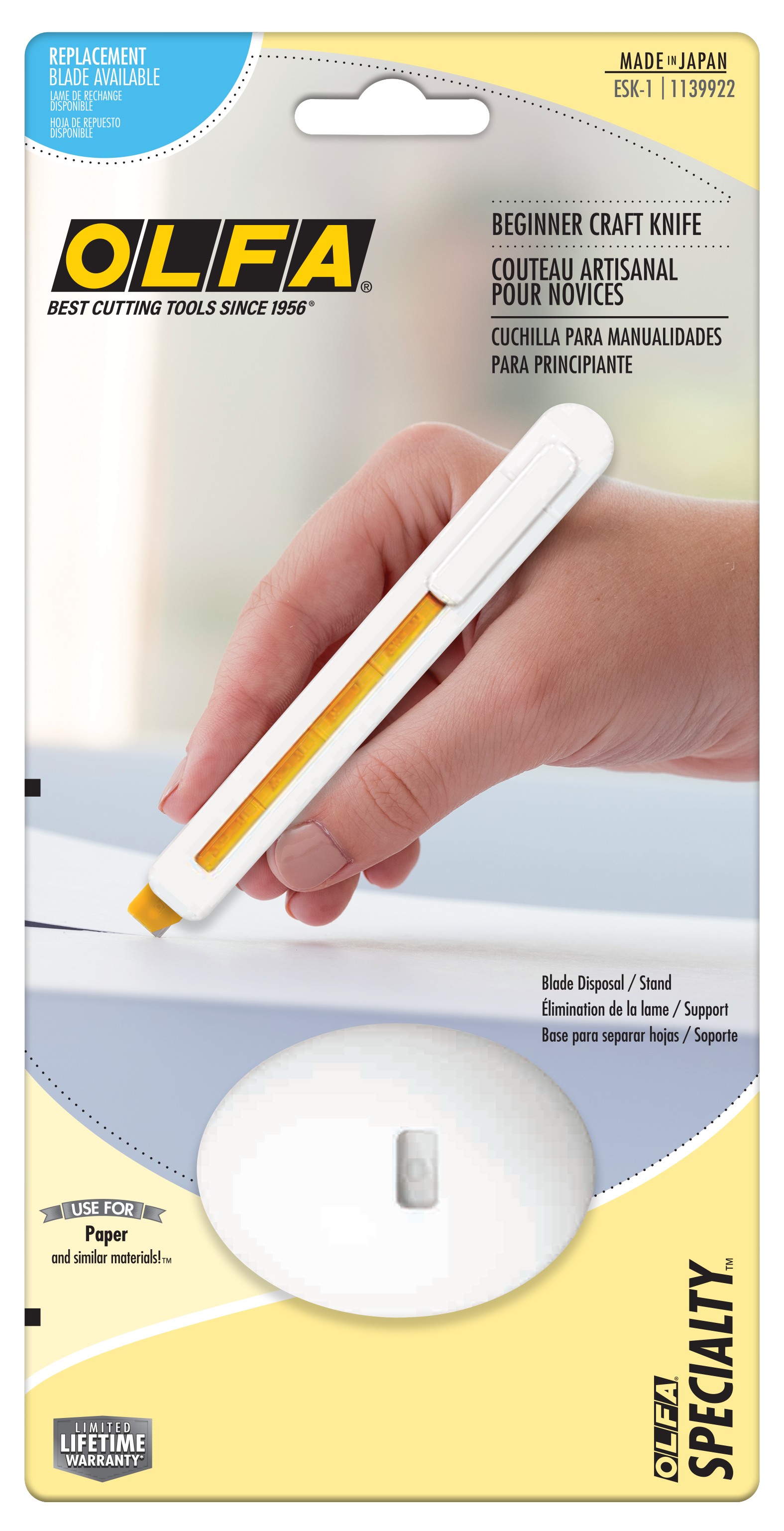 ESK-1 Beginner Craft Knife with Stand - OLFA.com