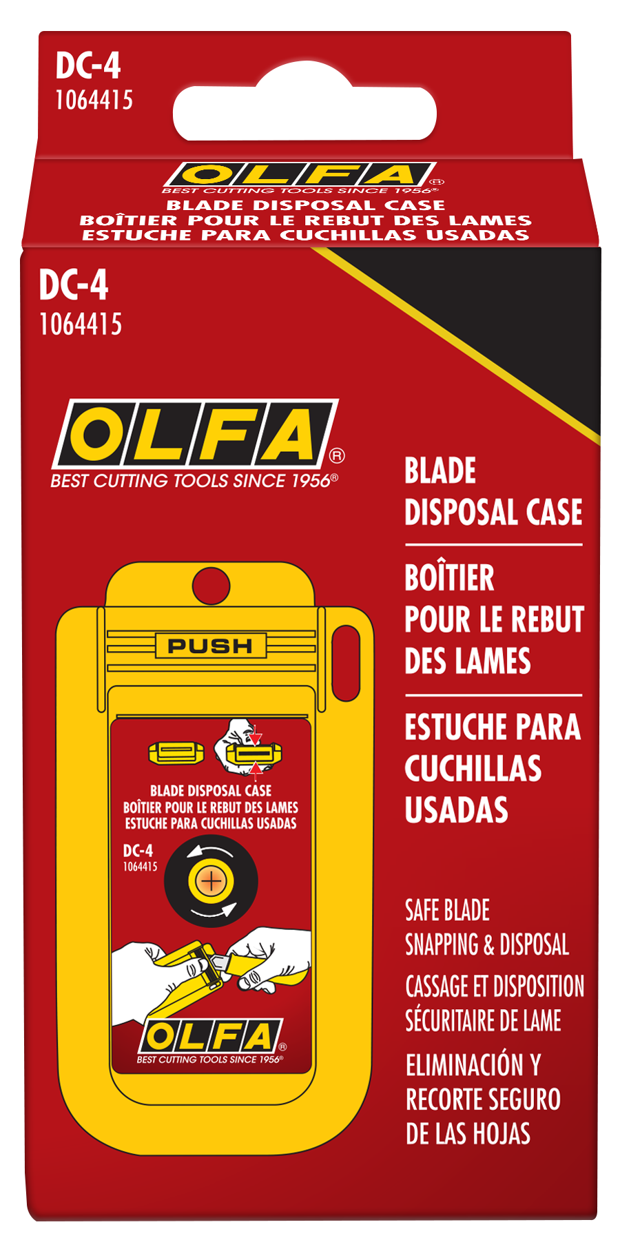 DC-4 Reusable Blade Disposal Can with Mounting Hole - OLFA.com