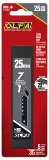 25mm HBB Ultra-Sharp Black Snap Blade - 5, 10, 20, or 40 Packs - OLFA.com
