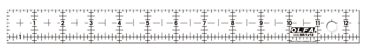 Olfa Cutting Mat OLFA 1x12 Inch Frosted Acrylic Ruler - Non-Slip Grid ...