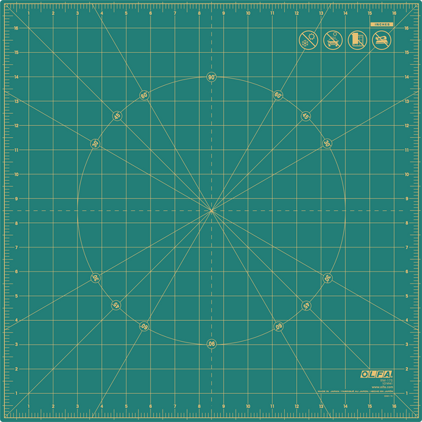 RM-17S; RM-17S-01  17" Rotating, Self-Healing Cutting Mat - OLFA.com