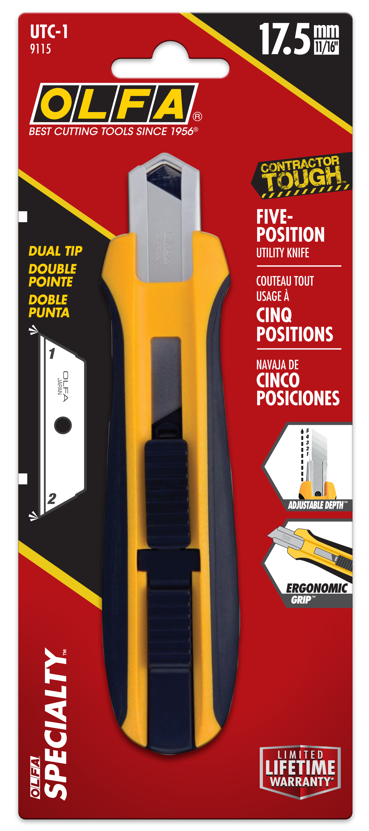 UTC-1 5-Position Utility Knife - OLFA.com