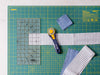 OLFA RTY-2C/NBL Rotary Cutter, 6x12 Ruler and 18x24 mat cutting fabric