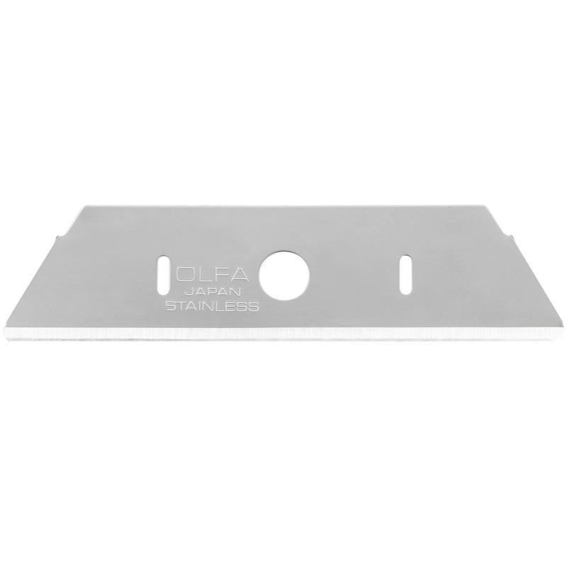 SKB-S-R Round Tip Dual-Edge Stainless Steel Safety Blade - 10 Pack - OLFA.com