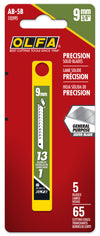 9mm AB Silver Snap Blades - 5, 10 or 50 Pack - OLFA.com