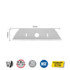SKB-2S Dual-Edge Stainless Steel Safety Blade - 10 Pack - OLFA.com