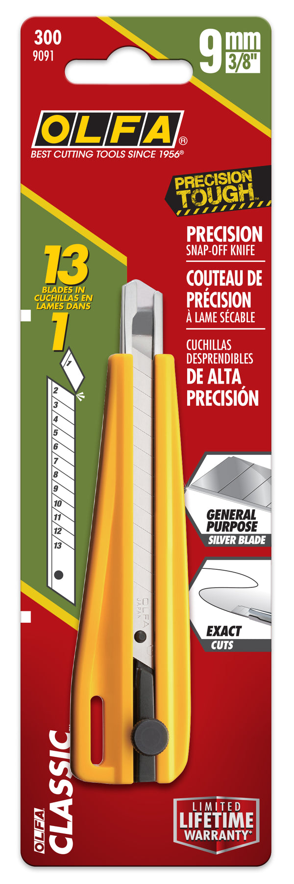 9mm 300 Ratchet-Lock Precision Utility Knife - OLFA.com