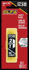 OLFA SKB-2/5B SKB-2 Dual-Edge Safety Blade. Shown in package. Pack of 5 (10 edges). 