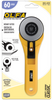 OLFA 60mm RTY-3/G Straight Handle Rotary Cutter, Use For OLFA Rotary Cutters And Blades Yellow Packaging