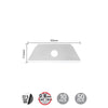 RSKB Round Tip Dual-Edge Safety Blade - 10 or 50 Packs - OLFA.com