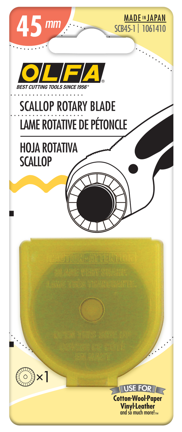 SCB45-1 Stainless Steel Scallop Blade, 1pk - OLFA.com