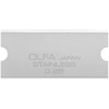 OLFA GSB-2S/6B 40mm Stainless Steel Glass Scraper Blade, pack of 6 