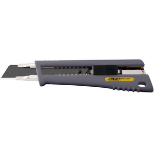 OLFA 18mm NL-AL Rubber-Grip Auto-Lock Heavy Duty Utility Knife with Ultra-Sharp Black Blades