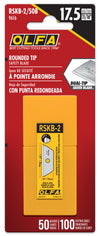 OLFA RSKB-2/50 Round Tip Dual-Edge Safety Blades in package