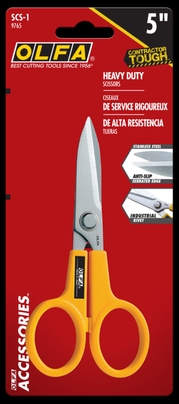5-Inch SCS-1 Serrated-Edge Stainless Steel Scissors - OLFA.com