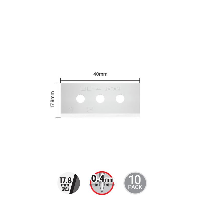 SKB-10 SK-10 Four-Position Safety Blade - 10 Pack - OLFA.com